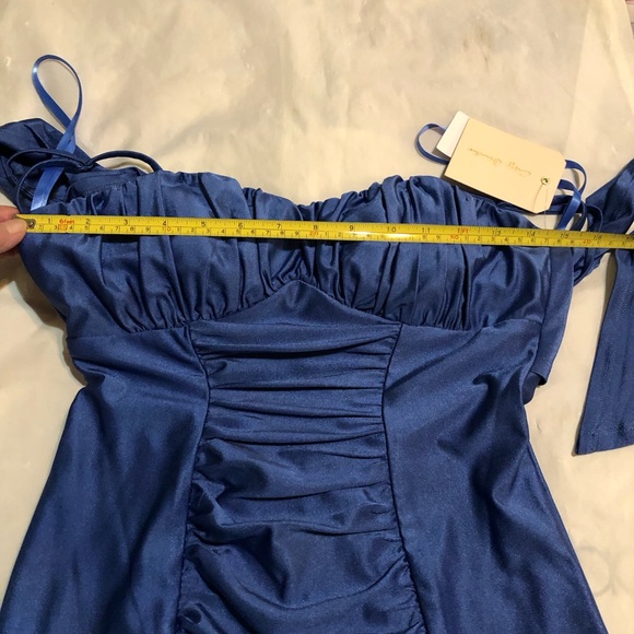 City Studio Ruched Ruffled Bodycon Dress - Picture 8 of 16